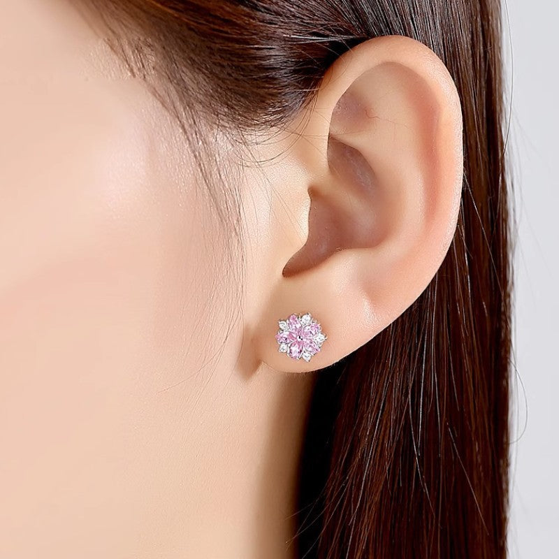 Affordable Luxury Fashion Little Female Sier Pin Design High Earrings