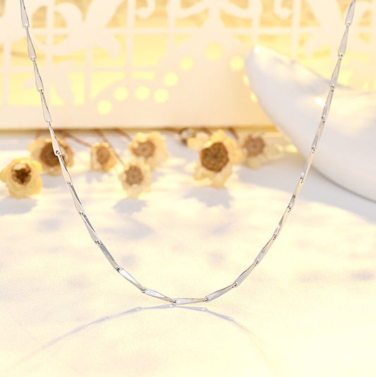 Copper Plated Pure Sier Melon Seeds Necklaces