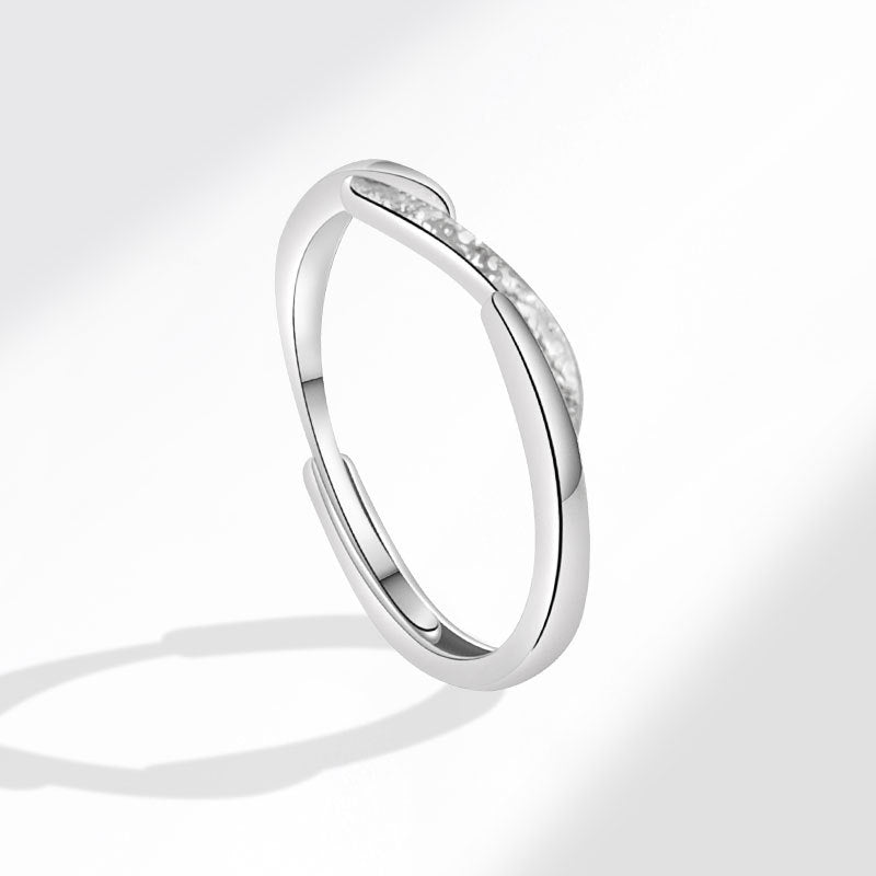 Women's & Men's & Simple Pair Of Niche Design Valentine's Rings