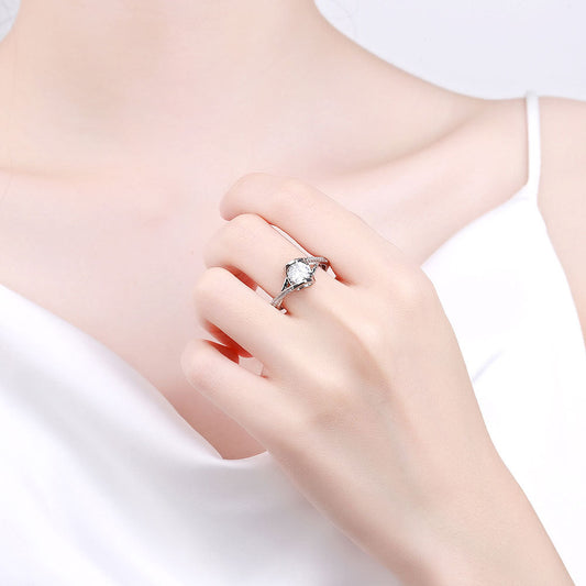 Broadcast Karat Diamond Twisted Arm Cross Rings