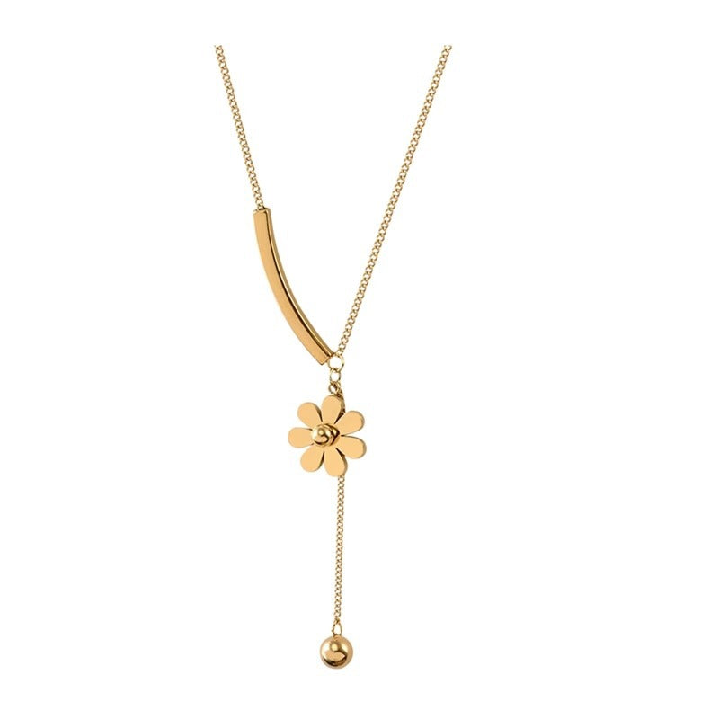 Women's No Fading Cold Style Temperamental Tassels Exquisite Clavicle Chain Necklaces