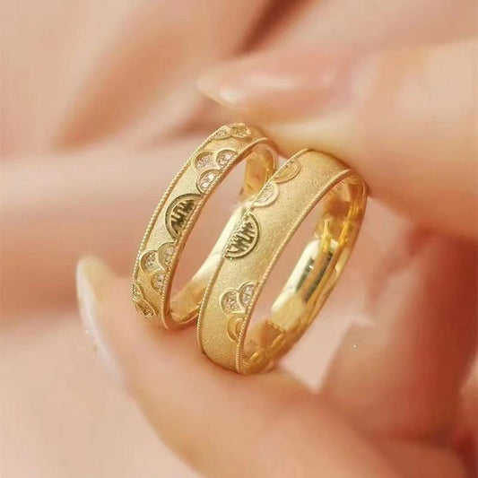 Women's & Men's & Happiness Couple And One Pair Rings