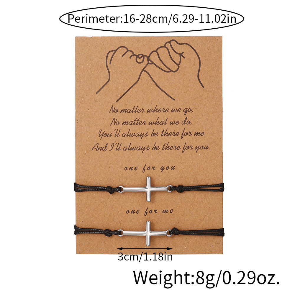 Stainless Steel Cross Shelf Personalized Creative Bracelets