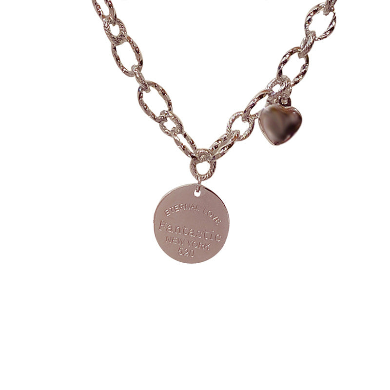 Hip Hop Light Extravagant Love Heart Necklaces