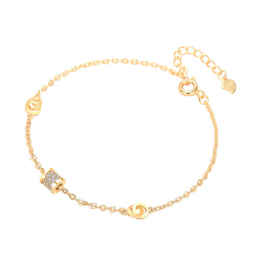 Women's Slim Waist Korean Style Unique Gold-plated Bracelets