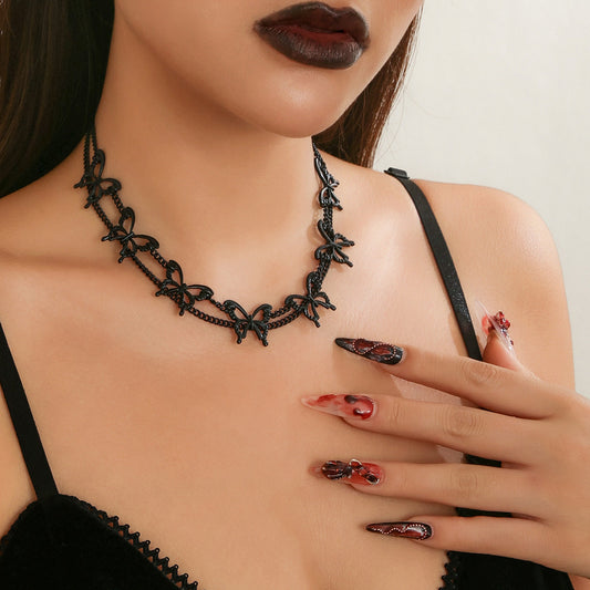 Women's Ornament Punk Hot Short Gothic Style Necklaces