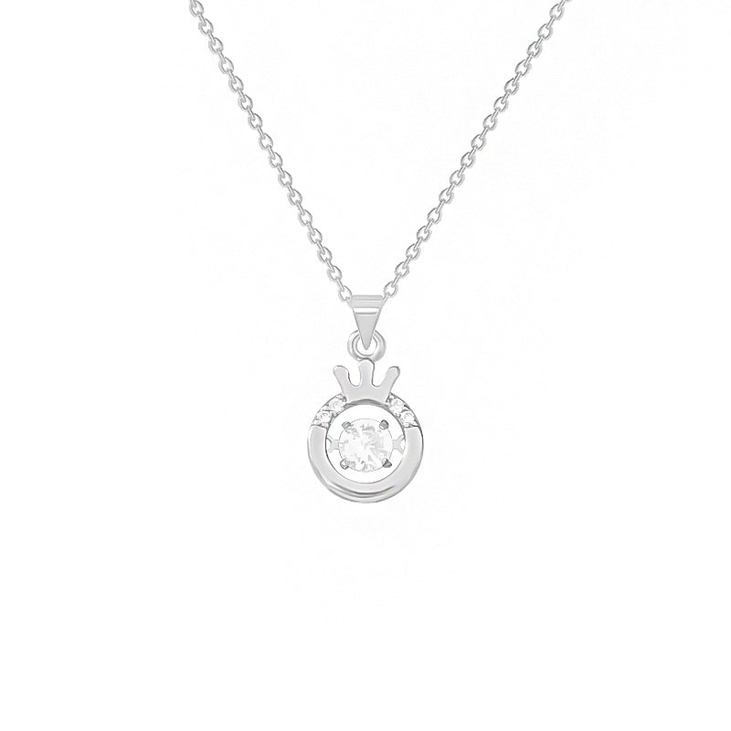 Smart Zircon Pendant Niche Design Clavicle Chain Titanium Necklaces