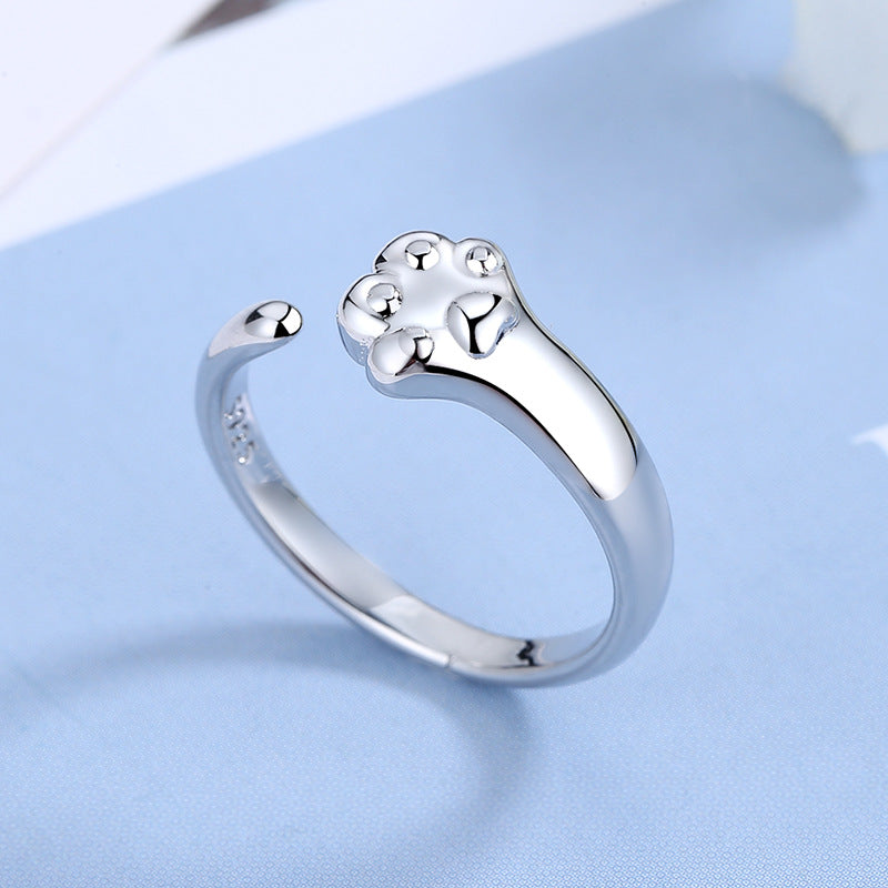 Cat Female Cute Claw Opening Adjustable Rings