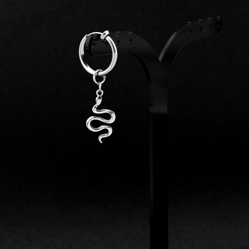 Women's & Men's Hop Punk Unisex Style Snake-shaped Ear Earrings