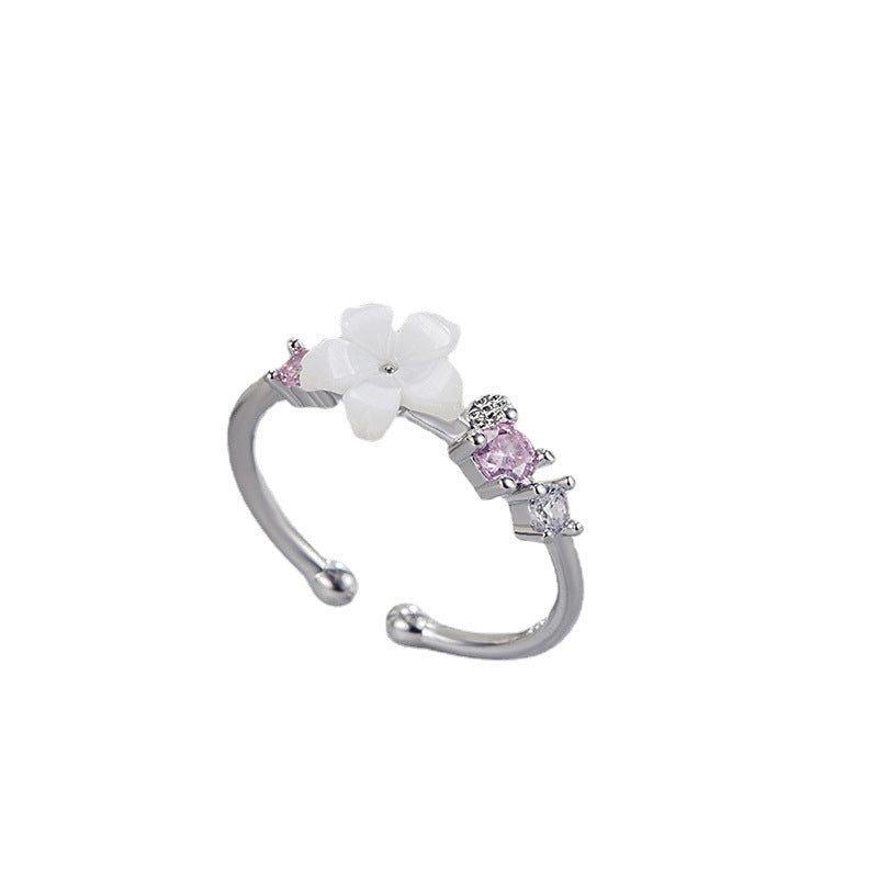 Design Small Fresh Diamond Simple Korean Style Sweet Mori Rings