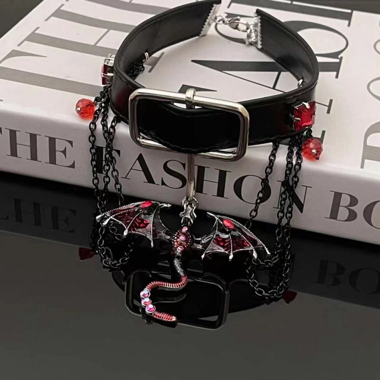 Dragon Tassel Ball Pendant Neckband Female Niche Personality Necklaces