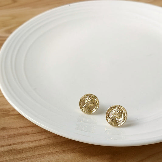 Women's Before Sleep Sier Needle Plated Real Earrings