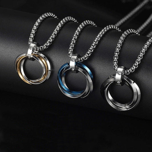 Men's Titanium Steel No Fading Trinity Female Necklaces