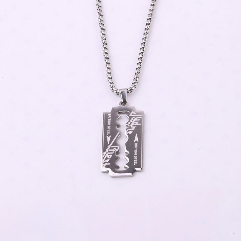 Women's & Men's & Hop Titanium Steel Blade Simple Fashion And Long Sweater Necklaces