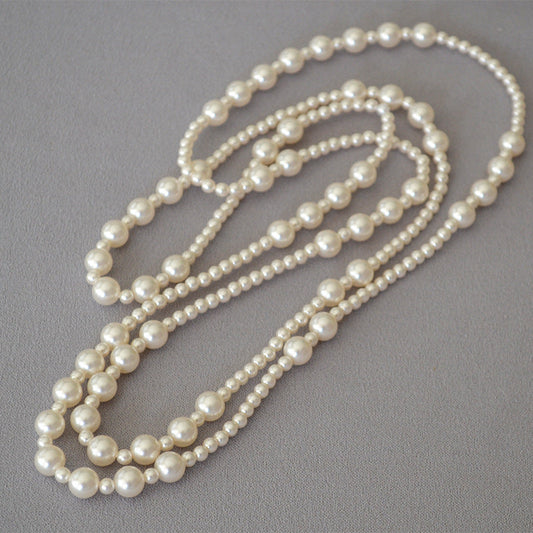And Fashionable Large Small Pearls Interval Irregular Necklaces