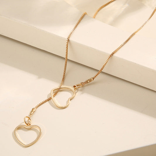 Heart-shaped Pendant Creative Simple Heart Love Necklaces