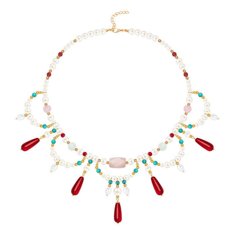 Style Red National Clavicle Chain Song Necklaces