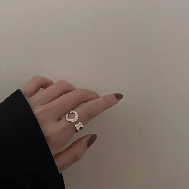 Retro Style Niche Personality Adjustable Simple Rings