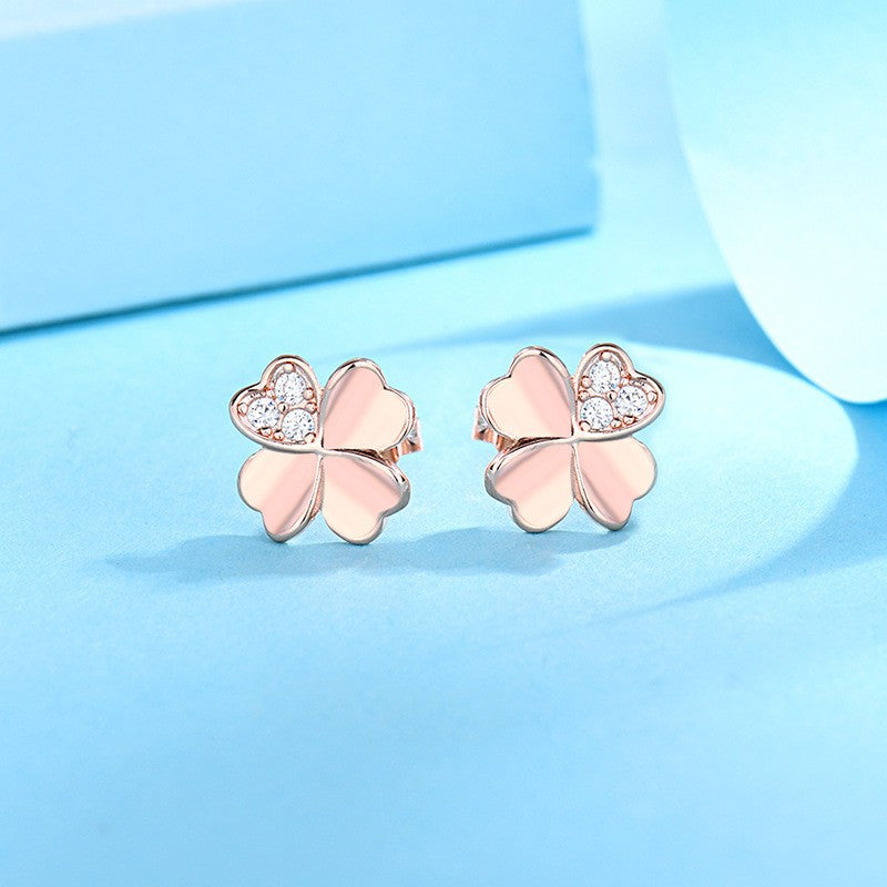 Women's Clover For Compact Mini Simple Niche Earrings
