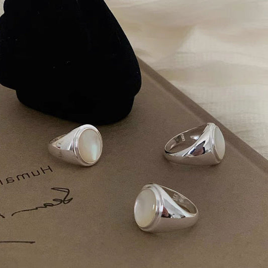 And Personalized Opal Metal Suit Female Rings