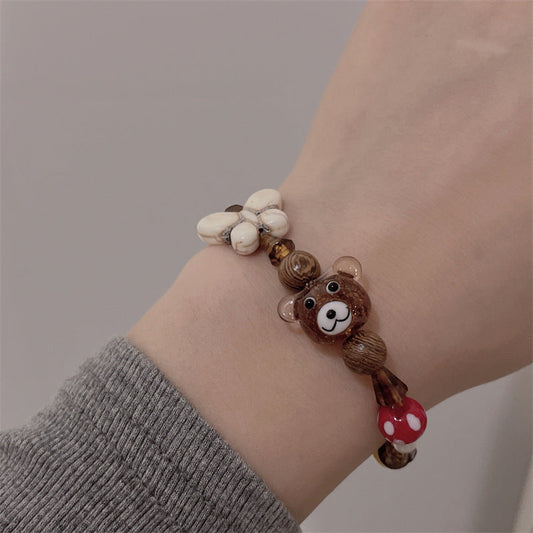 Cute Ceramic Female Elastic String Girlfriends Bracelets