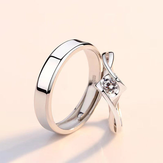 Women's & Men's & Sterling Sier Pairs Of Fashion Rings