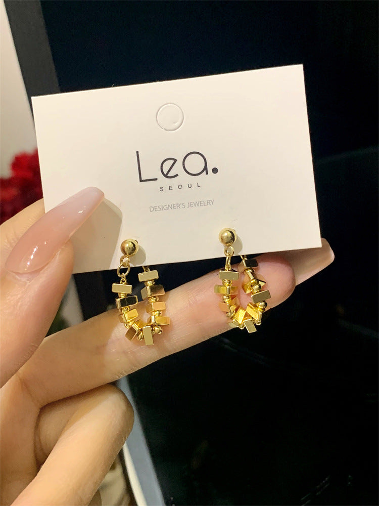 Women's Design Metal Square Chain For Trendy Earrings