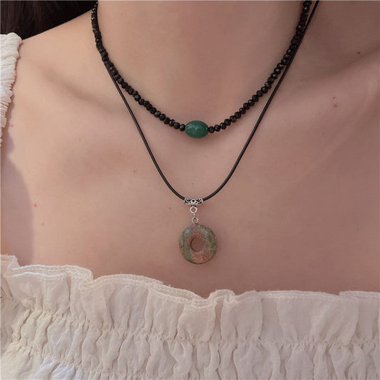 Pendant Handmade Female Niche Retro Bamboo Clavicle Necklaces