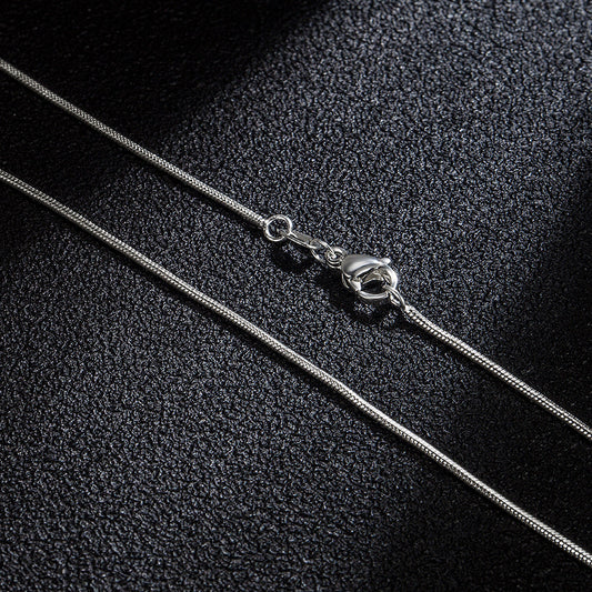 Version Ornament Round Snake Chain Female Necklaces