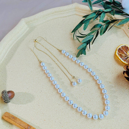 Women's Pull-out Pearl For Design Simple Temperamental Necklaces