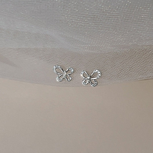 Women's Fashion Simple Street Style Commuter Zircon Earrings