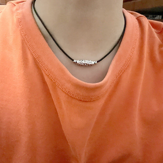 Women's & Men's & Black Cotton String Retro National Trend Necklaces