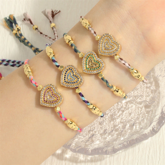 Love Carrying Strap Design Simple Colorful Bracelets