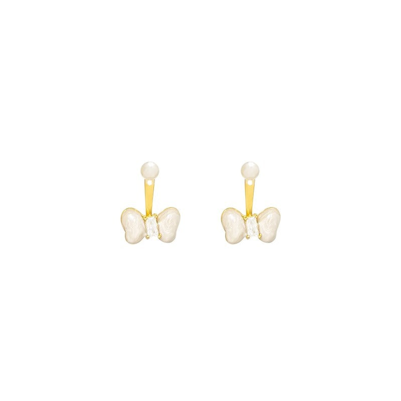 Hook Bow Female Summer Niche Design Earrings