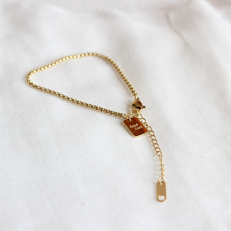 Luck Small Square Light Luxury Minority Bracelets