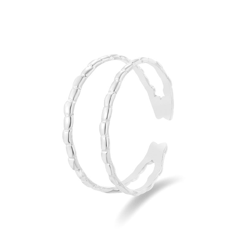 Metal Titanium Steel Female Design Stainless Rings