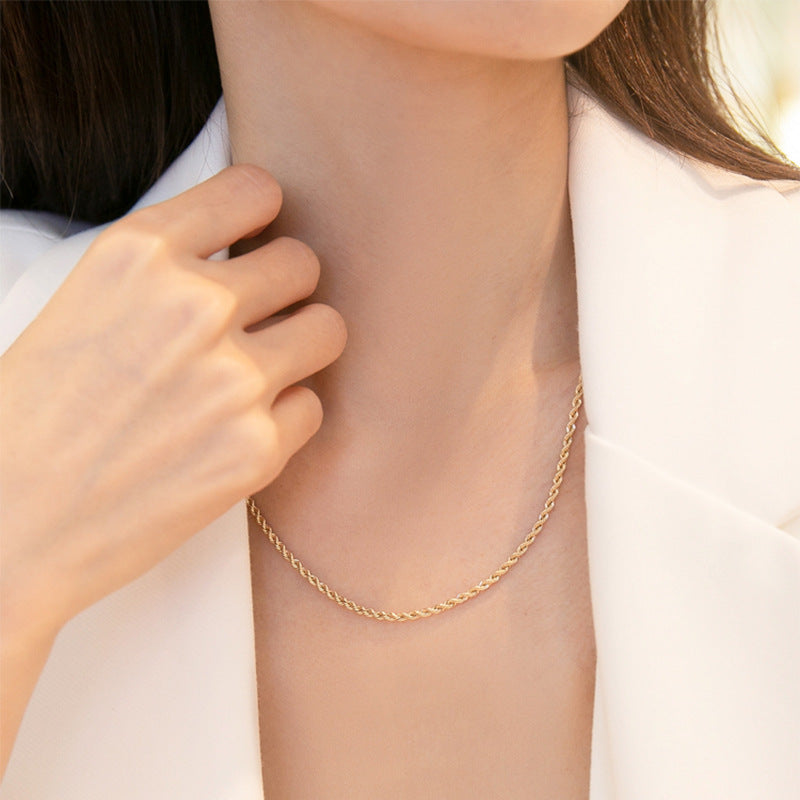 Fashion Twist Titanium Steel Design Sense Bracelets