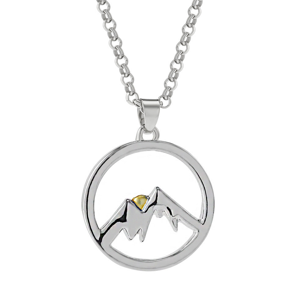 Fashion Sunrise Pendant Simple Sunset Alloy Necklaces