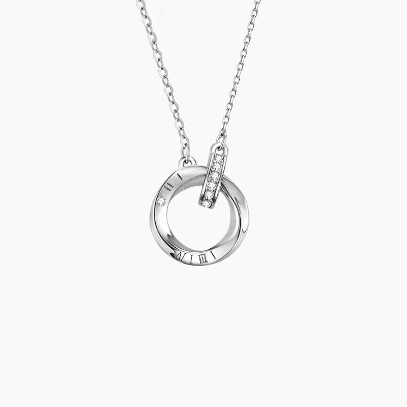 Strip Couple Pair Of Style Advanced Design Sense Necklaces