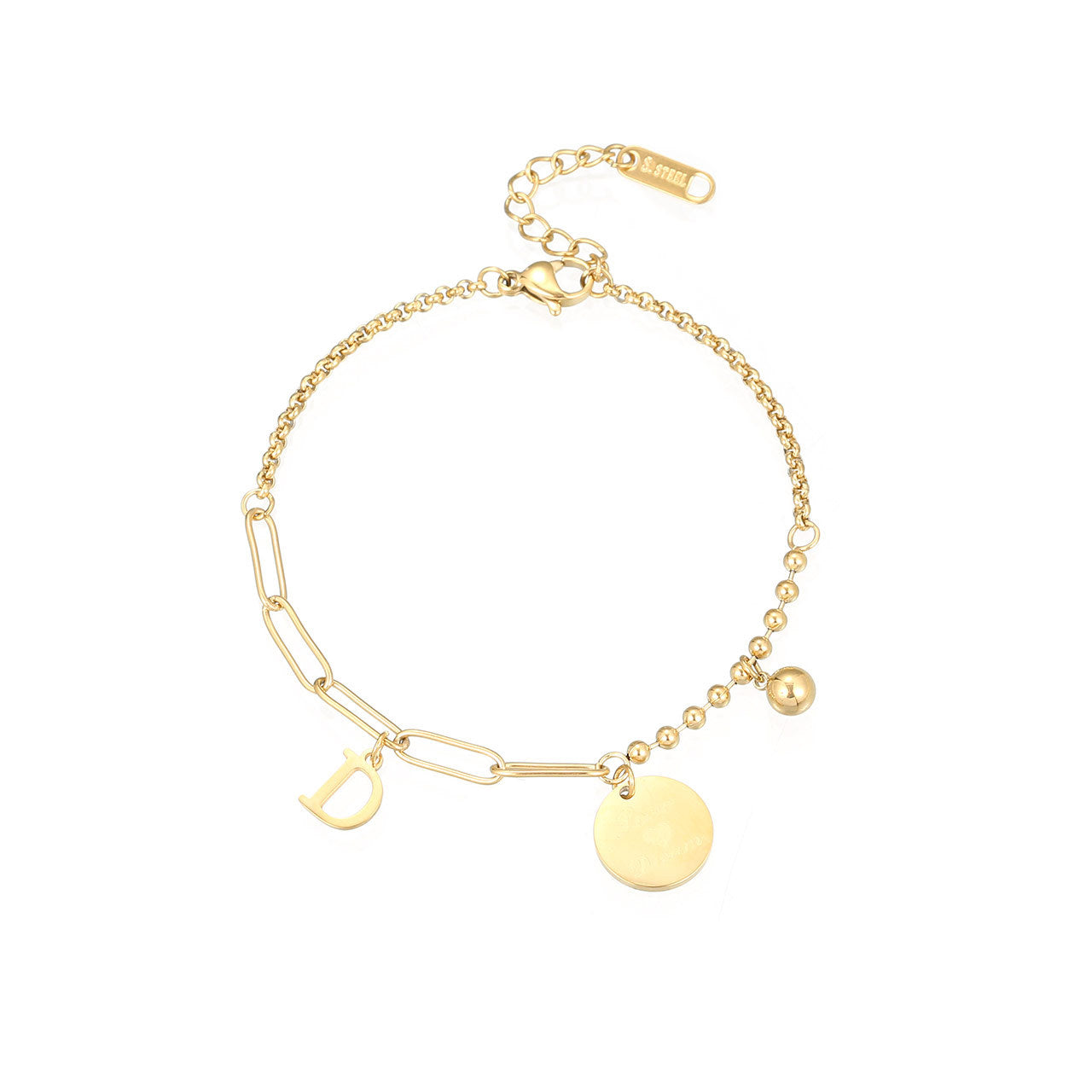 Letter Titanium Steel Female Style Personality Bracelets