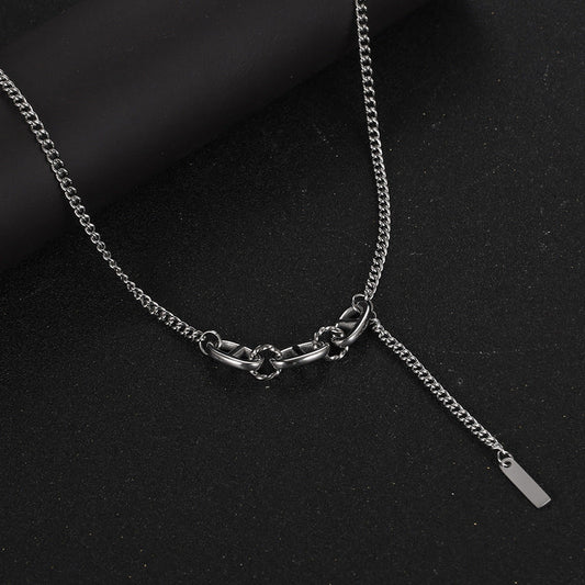 Men's Titanium Steel Sweet Cool Trendy Design Sense Niche Necklaces