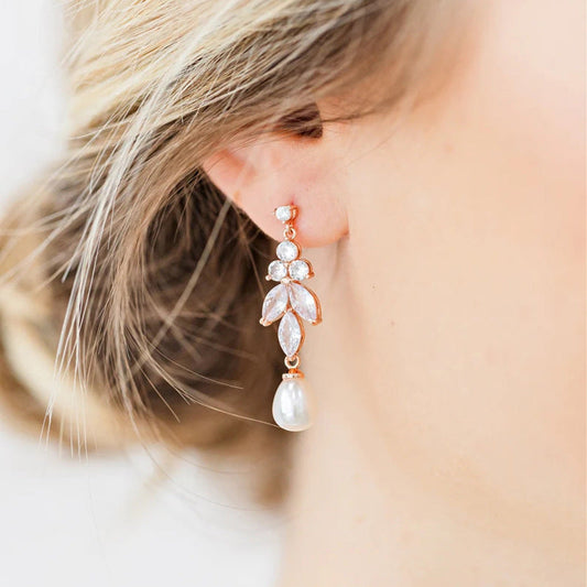 Style Long Pearl Eardrops Female Personality Earrings