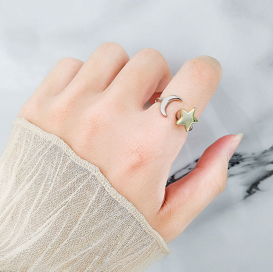 Spinning Female Adjustable Anxiety Relieving Cold Wind Rings