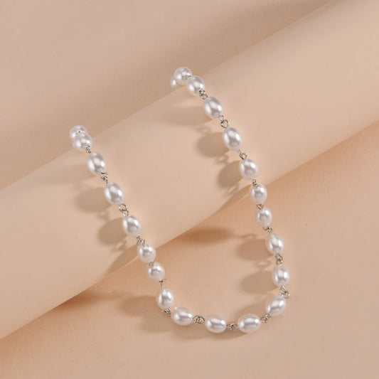 Pearls Female Personality Commuter Clavicle Chain Necklaces
