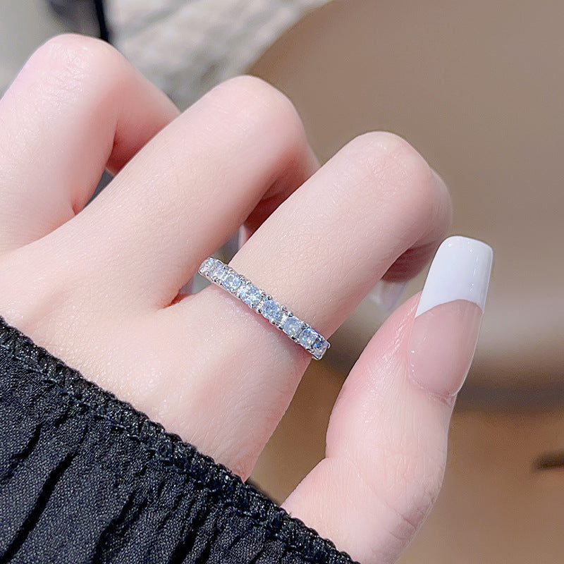 Enamel Drop Oil Butterfly Opening Light Luxury High Sense Rings