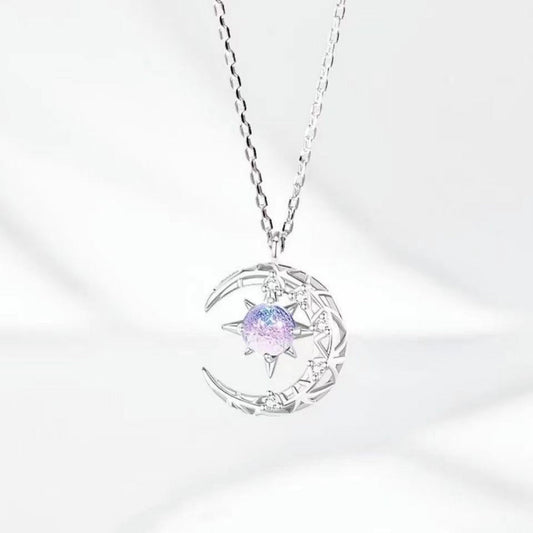 Women's Starry Sky Star Moon Niche Design Necklaces
