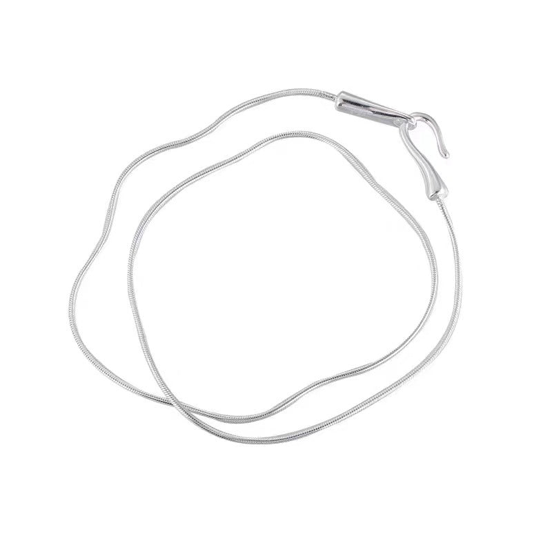 Female Hook Snake Bones Chain Simple Necklaces