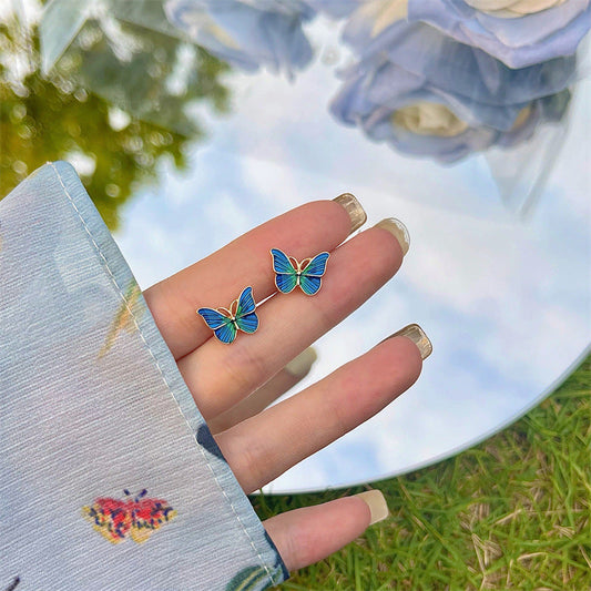 Women's French Oil Painting Style Gentle And Earrings