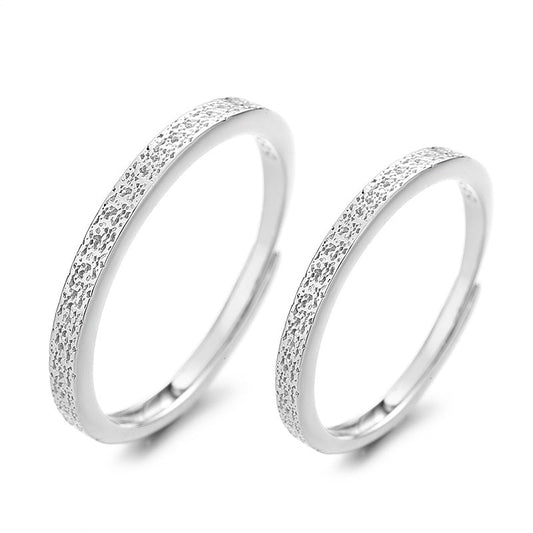 Simple Cold Style Can Carve Writing Rings