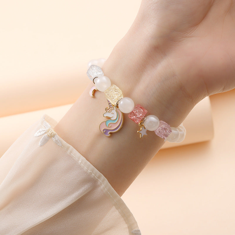 Commodity Ornament Korean Style Fresh Sweet Clow Crystal Bracelets